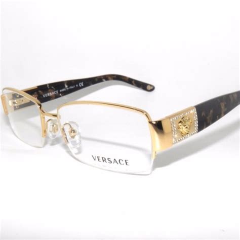 versace eyeglasses frames 1175b 1002 gold sz 53|Versace VE 1175B Eyeglasses w/Gold Frame and Non.